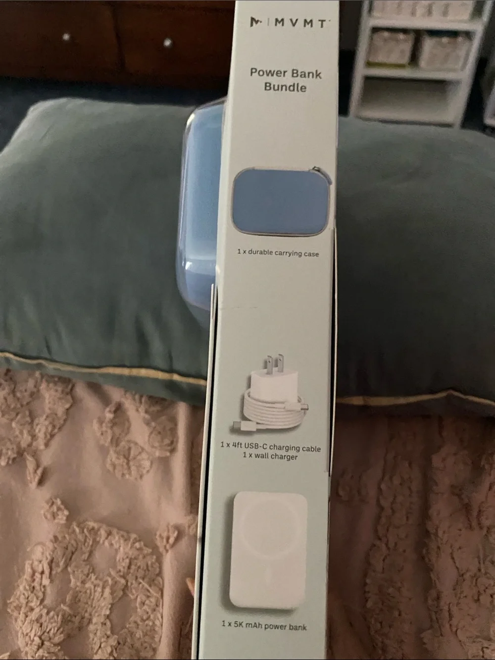 MVMT Light Blue 4-Piece Power Bank Bundle